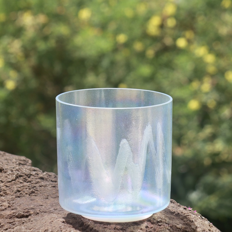 7" G+10 Azeztulite, Aqua Aura Gold, Platinum (inside)