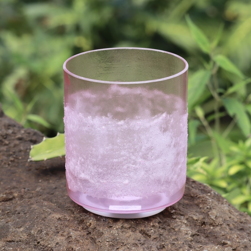 6" B-25 Lemurian Seed Pink Aura Gold