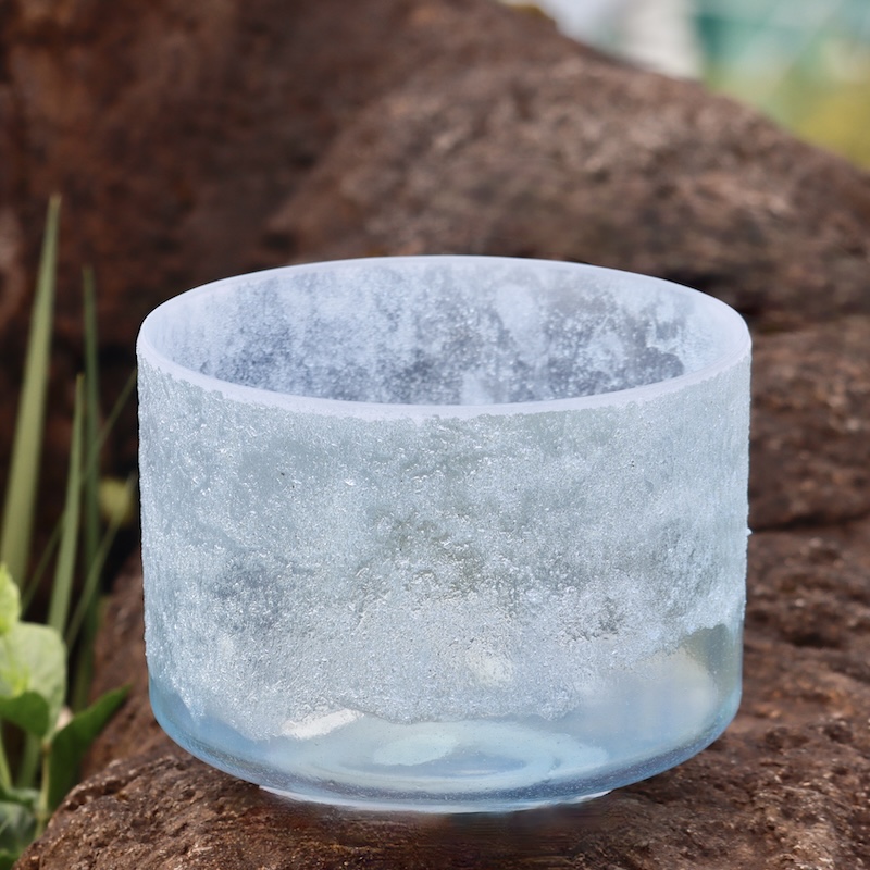 9" D-45 Lemurian Seed Aqua Aura Gold Frosted Rim - Image 3